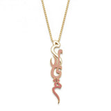Vertical Arabic Name Necklace With Enamel
