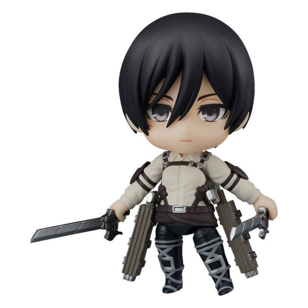 Action figure with black hair and a sword on a white background
