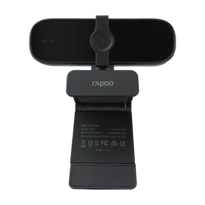 Black Rapoo webcam on a white background