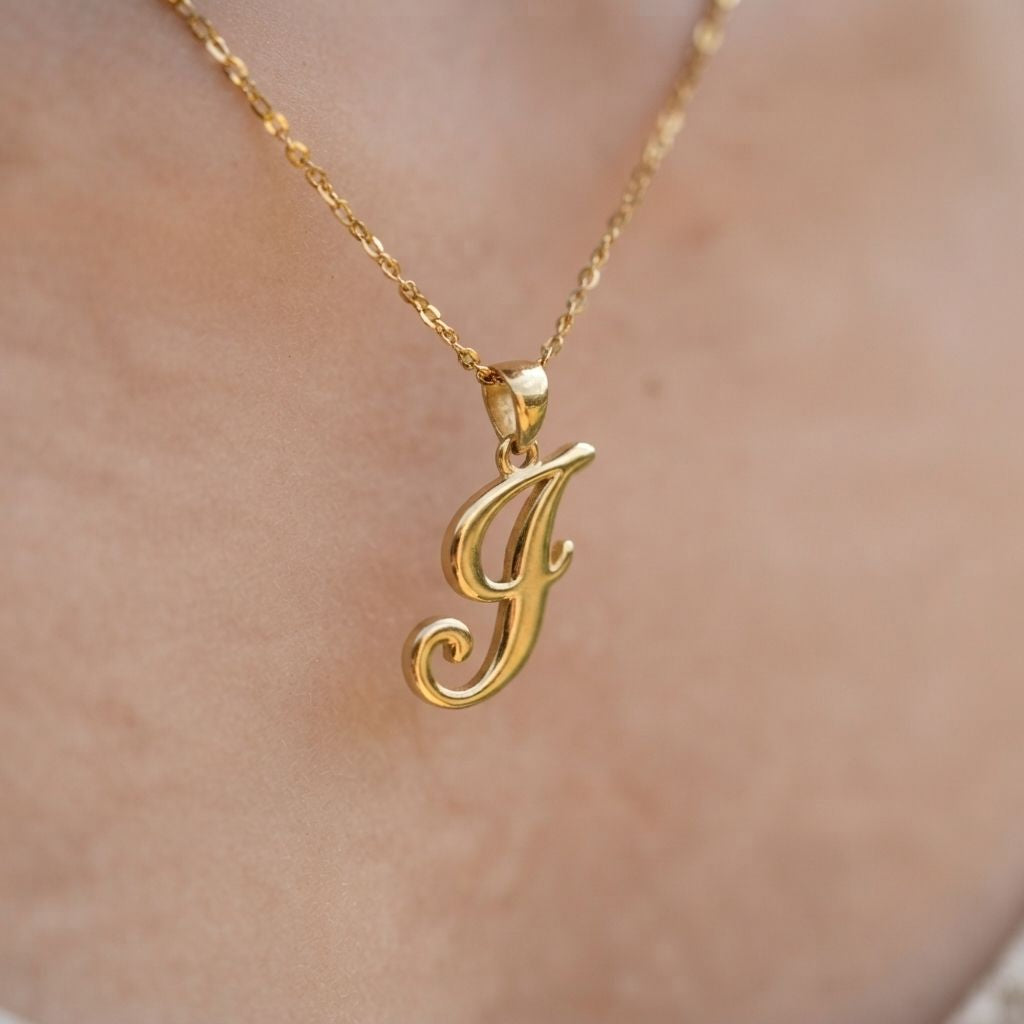 Signature Initial Pendant Necklace