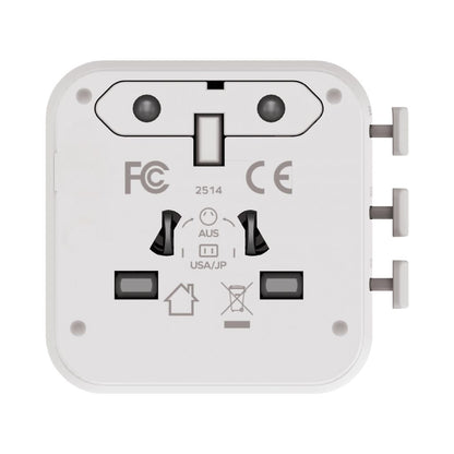 Momax 1-World 20W Universal 2-Port Travel Adapter