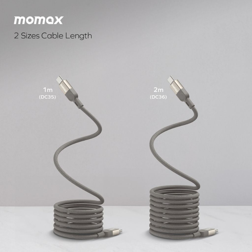 Momax Elite Mag Link 100W USB-C To USB-C Magnetic Cable 1M