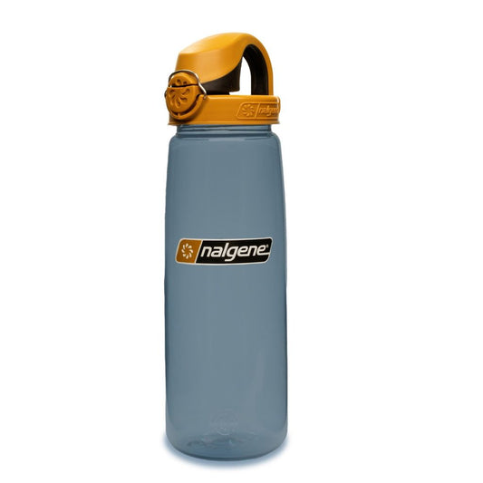 Nalgene Sustain 24oz On-The-Fly Tritan Bottle – Rhino with Brown Black Cap