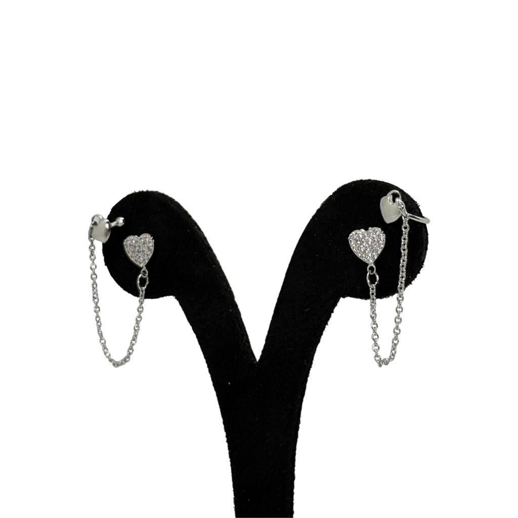 Heartstrings Chain Earrings