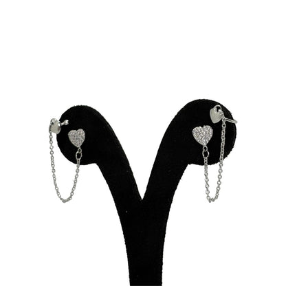 Heartstrings Chain Earrings