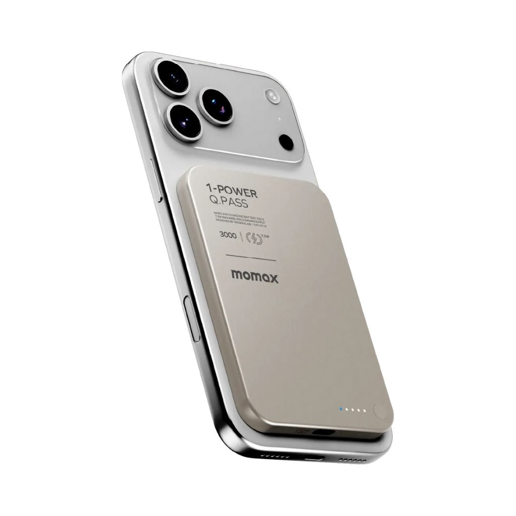 Momax 1-Power Q.Pass 3000mAh Slim Magnetic Wireless Power Bank