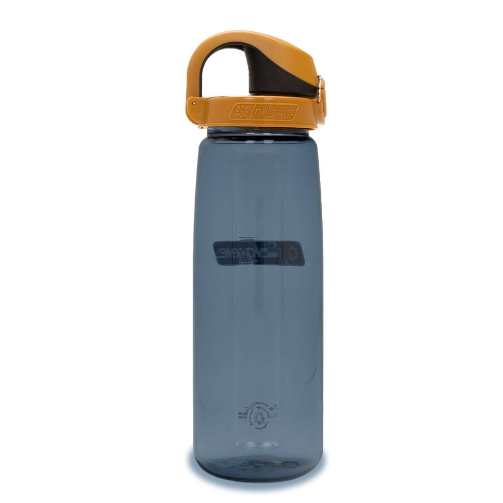 Nalgene Sustain 24oz On-The-Fly Tritan Bottle – Rhino with Brown Black Cap