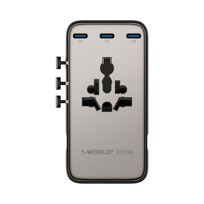 Momax 1-World2 205W 7-Port Dual Ac Travel Adaptor