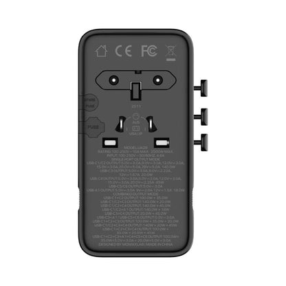Momax 1-World2 205W 7-Port Dual Ac Travel Adaptor