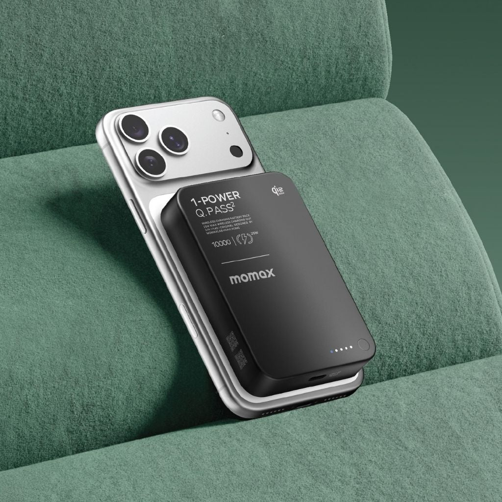 Momax 1-Power Q.Pass2 10000 mAh Qi2 25W Magnetic Wireless Power Bank