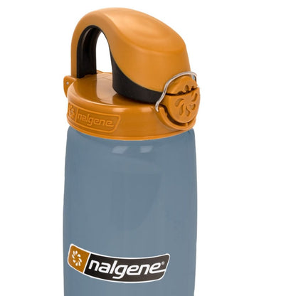 Nalgene Sustain 24oz On-The-Fly Tritan Bottle – Rhino with Brown Black Cap