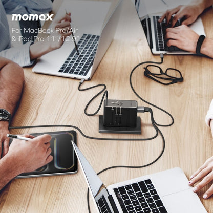 Momax 1-World2 205W 7-Port Dual Ac Travel Adaptor
