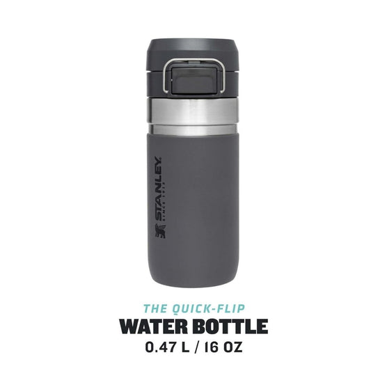 Quick Flip Water Bottle 470 ml/16 oz - Charcoal
