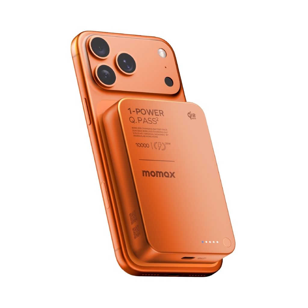 Momax 1-Power Q.Pass2 10000 mAh Qi2 25W Magnetic Wireless Power Bank