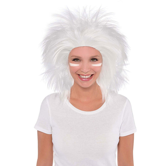 Adult White Crazy Wig