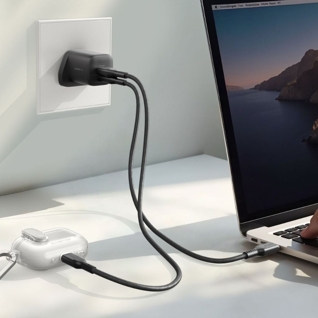 At Thunder Gan 33W 2-Ports 1A+1C Wall Charger