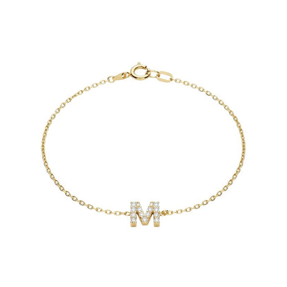 Personalised Diamond Initial Bracelet