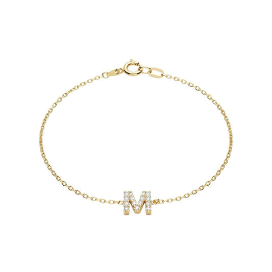 Personalised Diamond Initial Bracelet