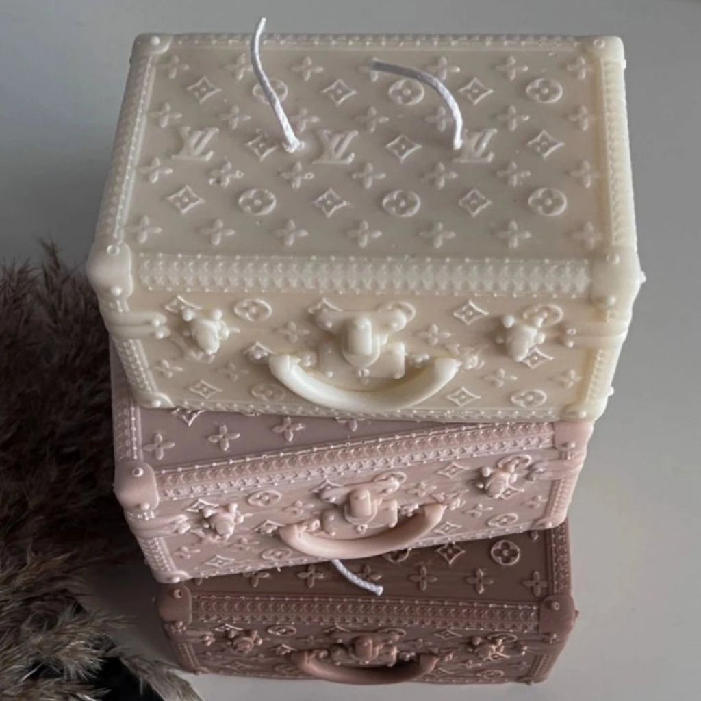 Decorative box with intricate patterns on a neutral background