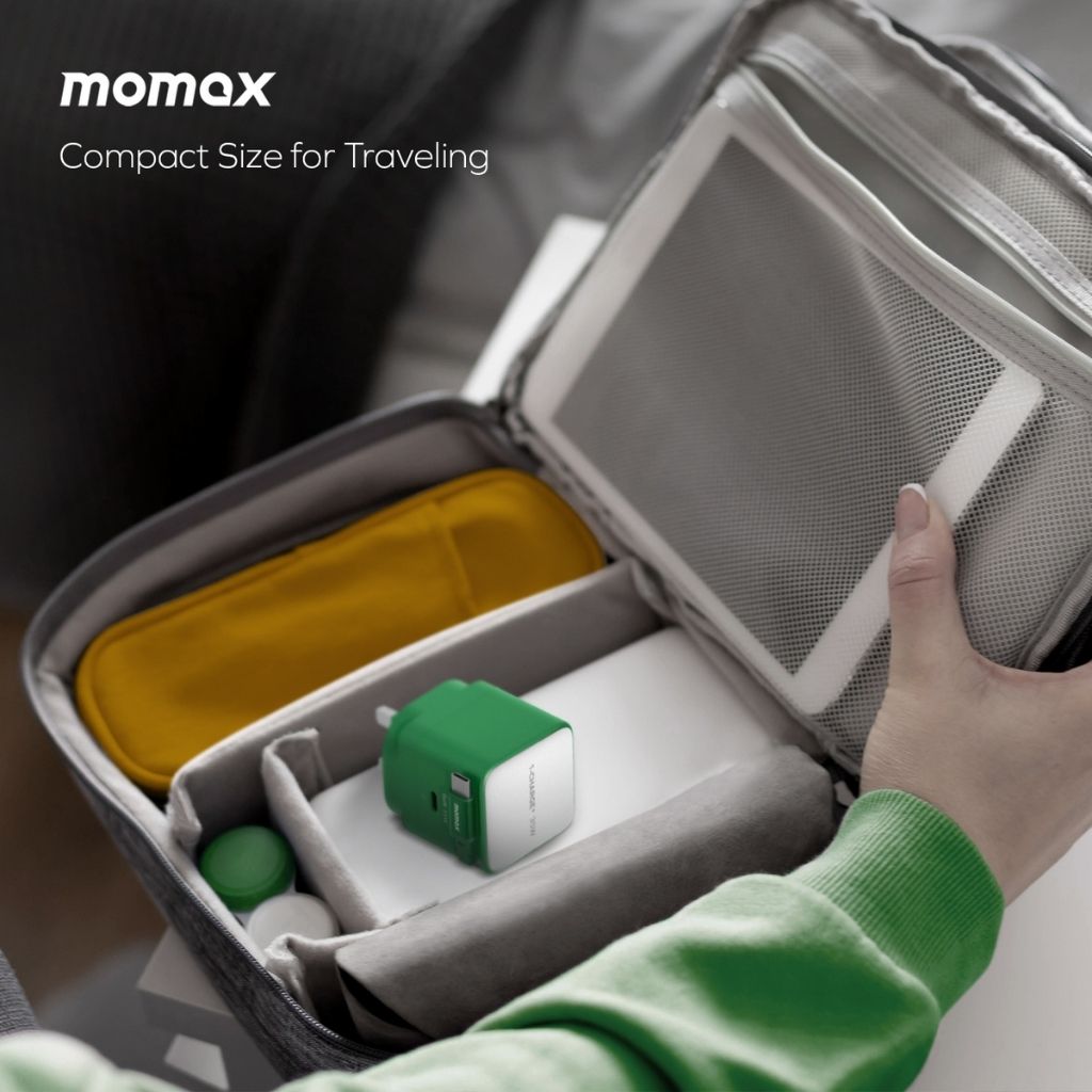 Momax 1-Charge 35W GaN 1-Port Charger With Built-In Usb-C Cable