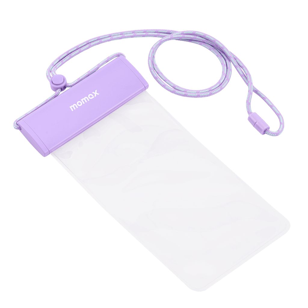 IPX8 Waterproof Phone Pouch - Triple-Sealed Design for 7-Inch Smartphones - Purple