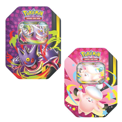 Pokémon TCG Mega Moonlit Tin (Mega Gengar Ex/Mega Clefable Ex)