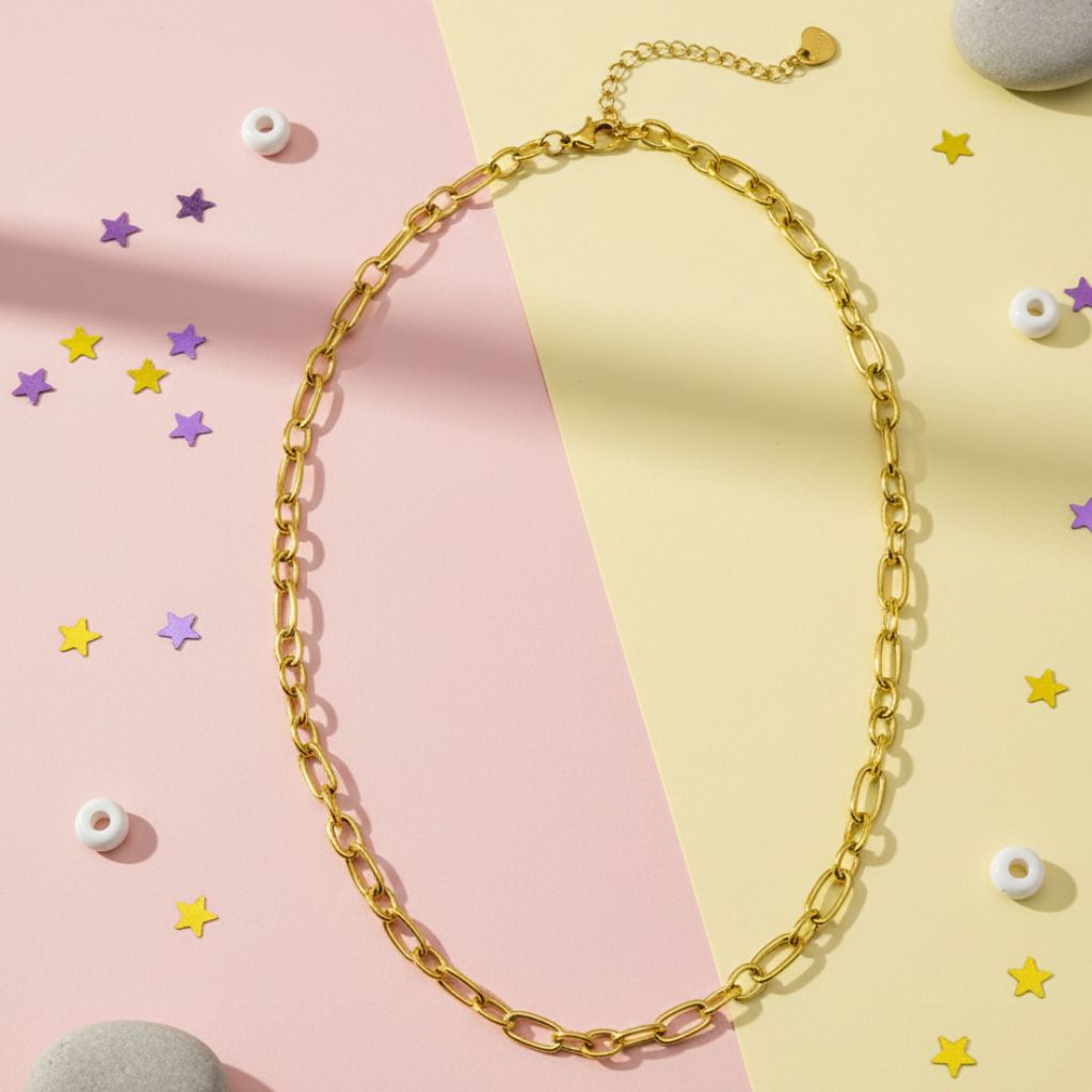 Gold Figaro Chain Necklace
