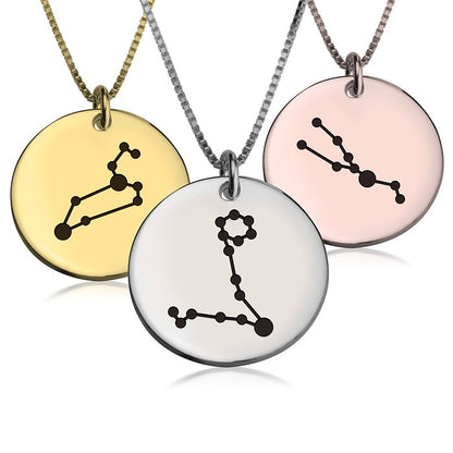 Personalized Zodiac Constellation Necklace