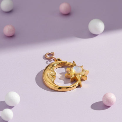 Gold Sun & Moon Harmony Charm
