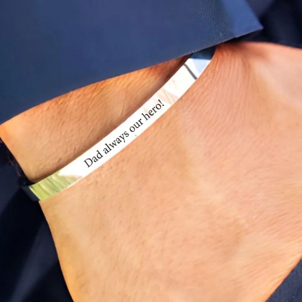 Engraved Name Men's Bangle