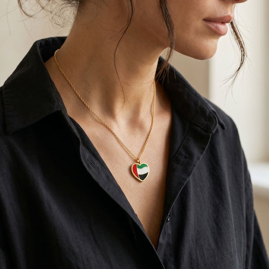 Love UAE Heart Necklace