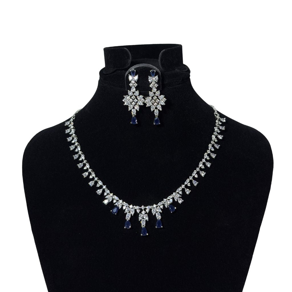 Midnight Royalty Necklace And Earrings Set