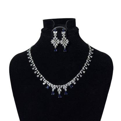 Midnight Royalty Necklace And Earrings Set