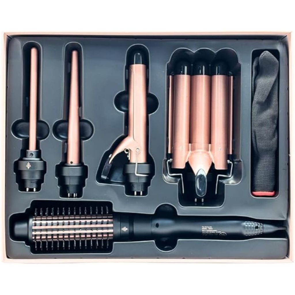 DSP Professional Curl Beauty 7 in 1 Hair Curling Wand Set
