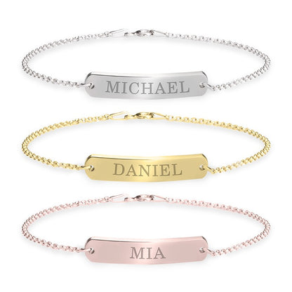 Classic Name Bar Bracelet
