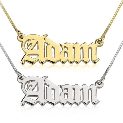 Vintage English Name Necklace