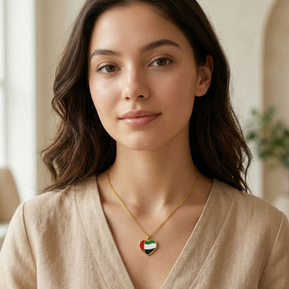 Love UAE Heart Necklace