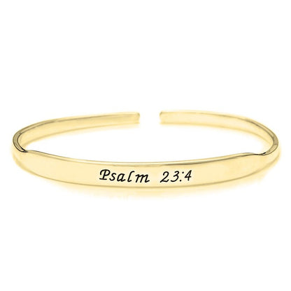 Inspirational Engraved Bangle