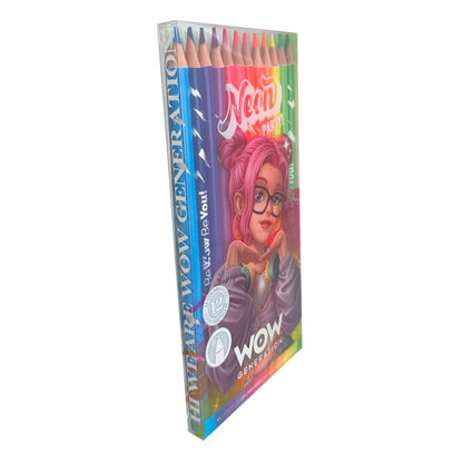 WOW Generation 12 Color Pencils Set - Neon Party