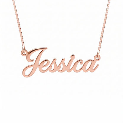 Stylish Font Horizontal Name Necklace