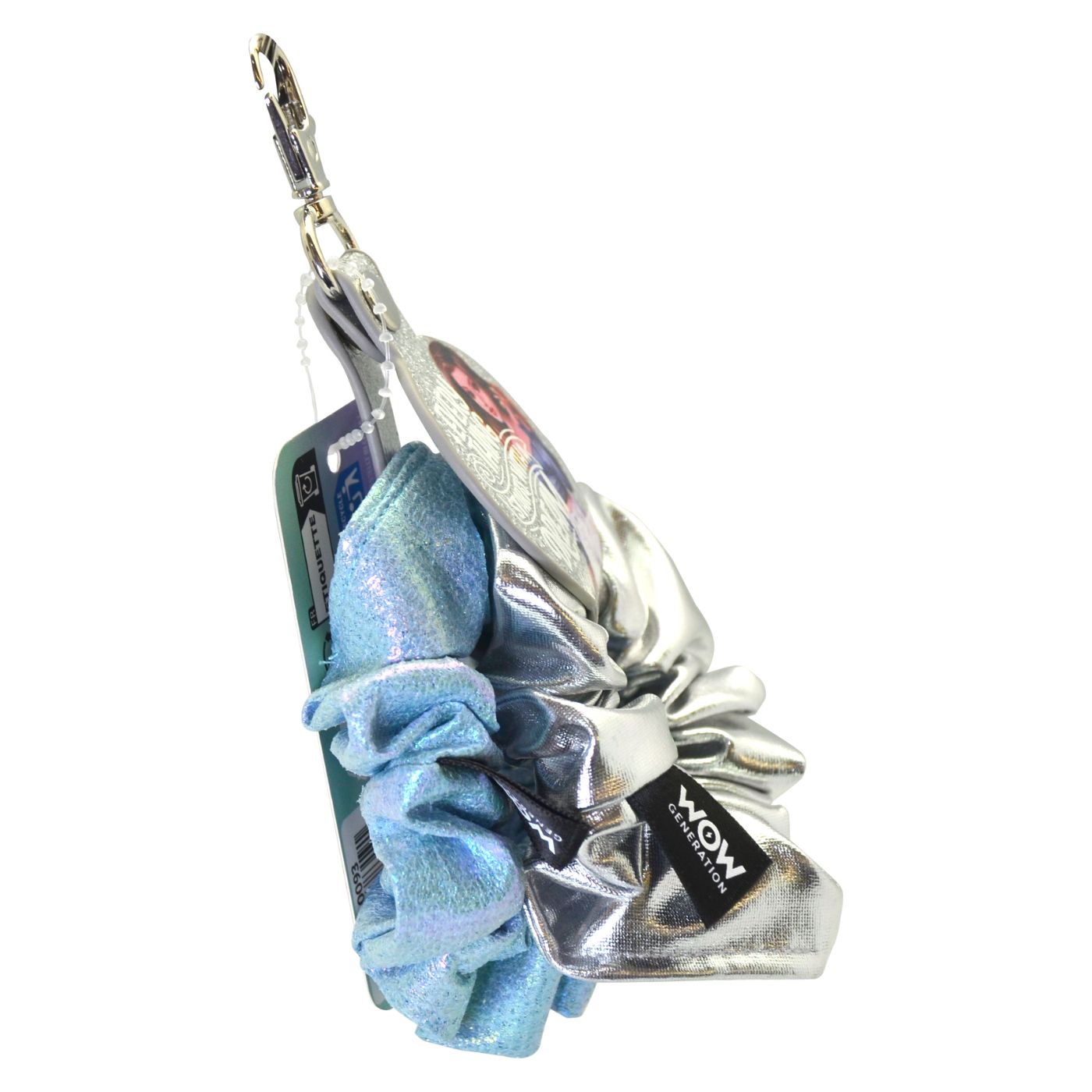 WOW Generation 2 in 1 Scrunchie & Keychain - Green/ Silver