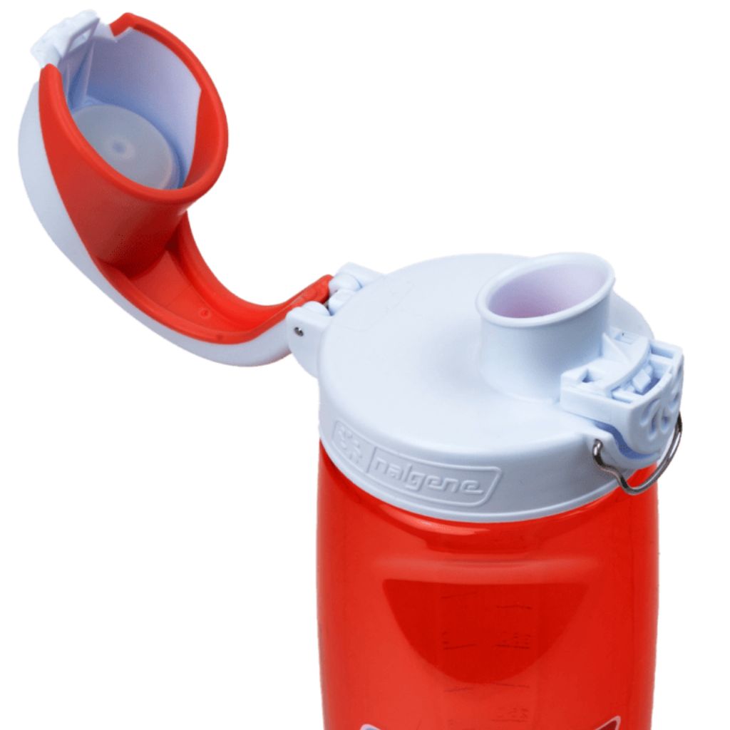 Nalgene Sustain 24oz On-The-Fly Tritan Bottle – Coral with Frost Coral Cap