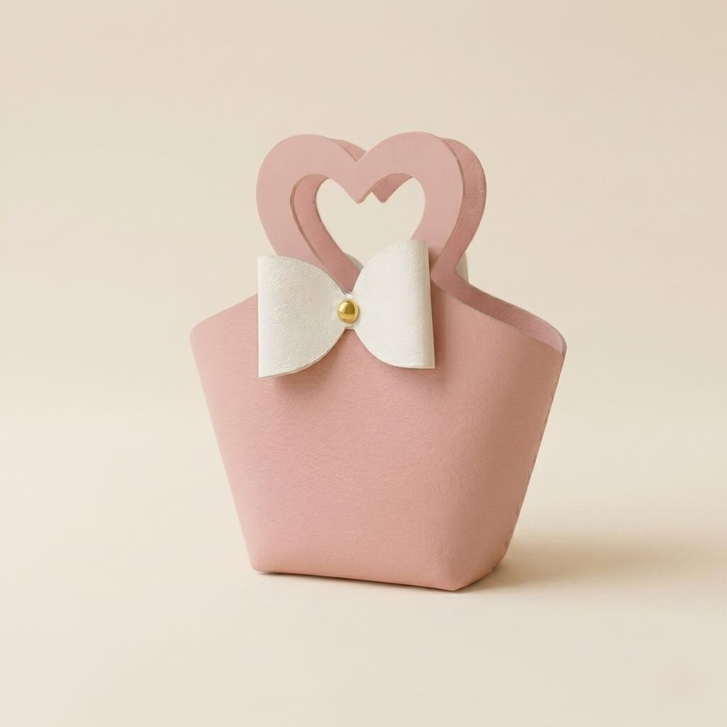 Blush Bow Mini Tote Gift Bag