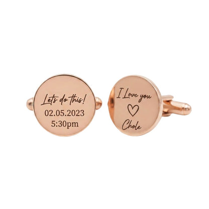Engraved Name Cufflinks
