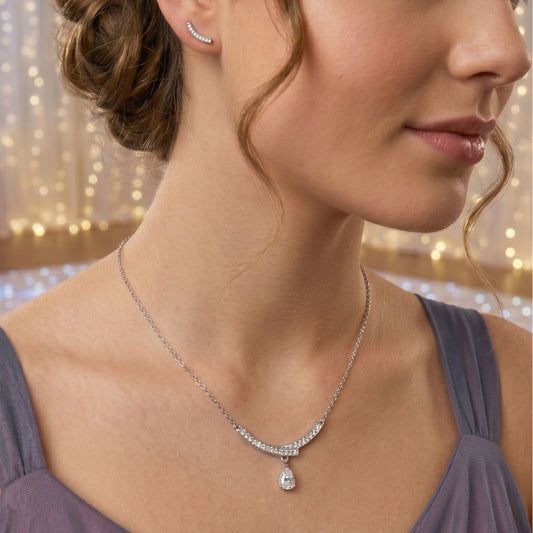 Aurora Crystal Necklace & Earrings Set