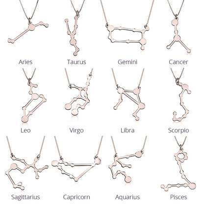 Personalized Cut Out Constellation Necklace