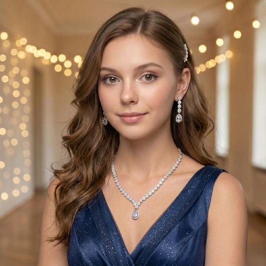 Diamond Dream Necklace And Earrings Set