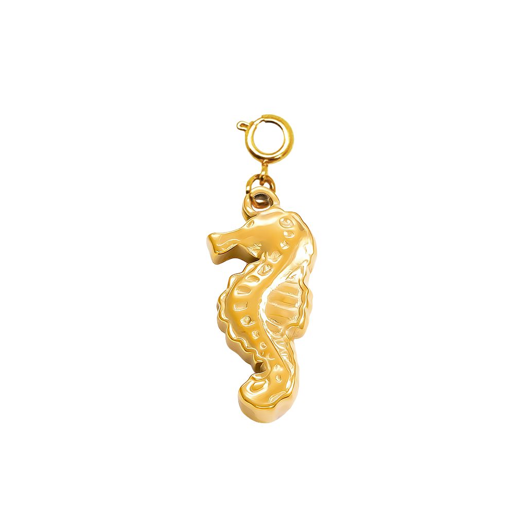 Gold Seahorse Charm