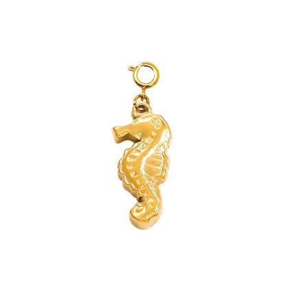 Gold Seahorse Charm