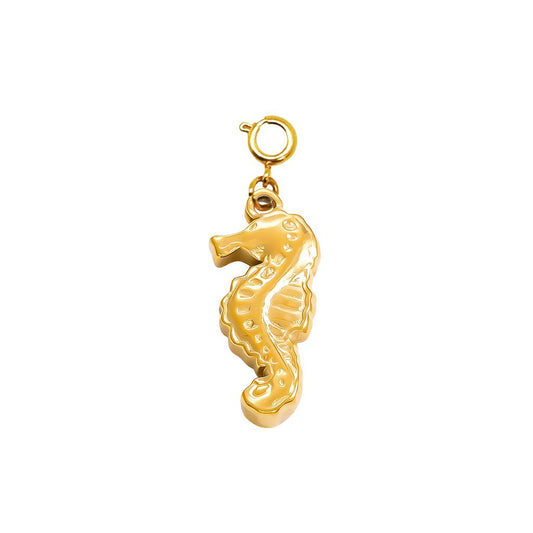 Gold Seahorse Charm